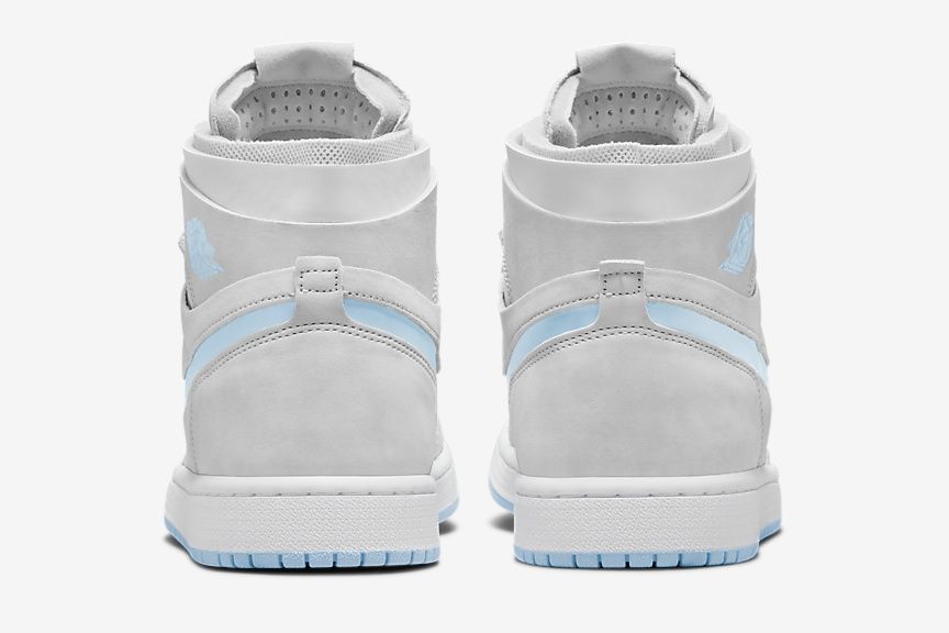 【販売リンクあり】11/6発売 Nike WMNS Air Jordan 1 Zoom Air CMFT "Grey Fog/White/Celestine Blue" 抽選/定価/販売店舗まとめ 4枚目