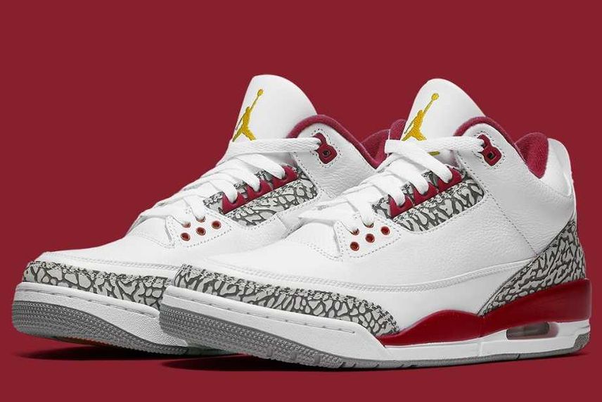 【リーク】2022年1/22発売 NIKE AIR JORDAN 3 "CARDINAL" 抽選/定価/販売店舗まとめ