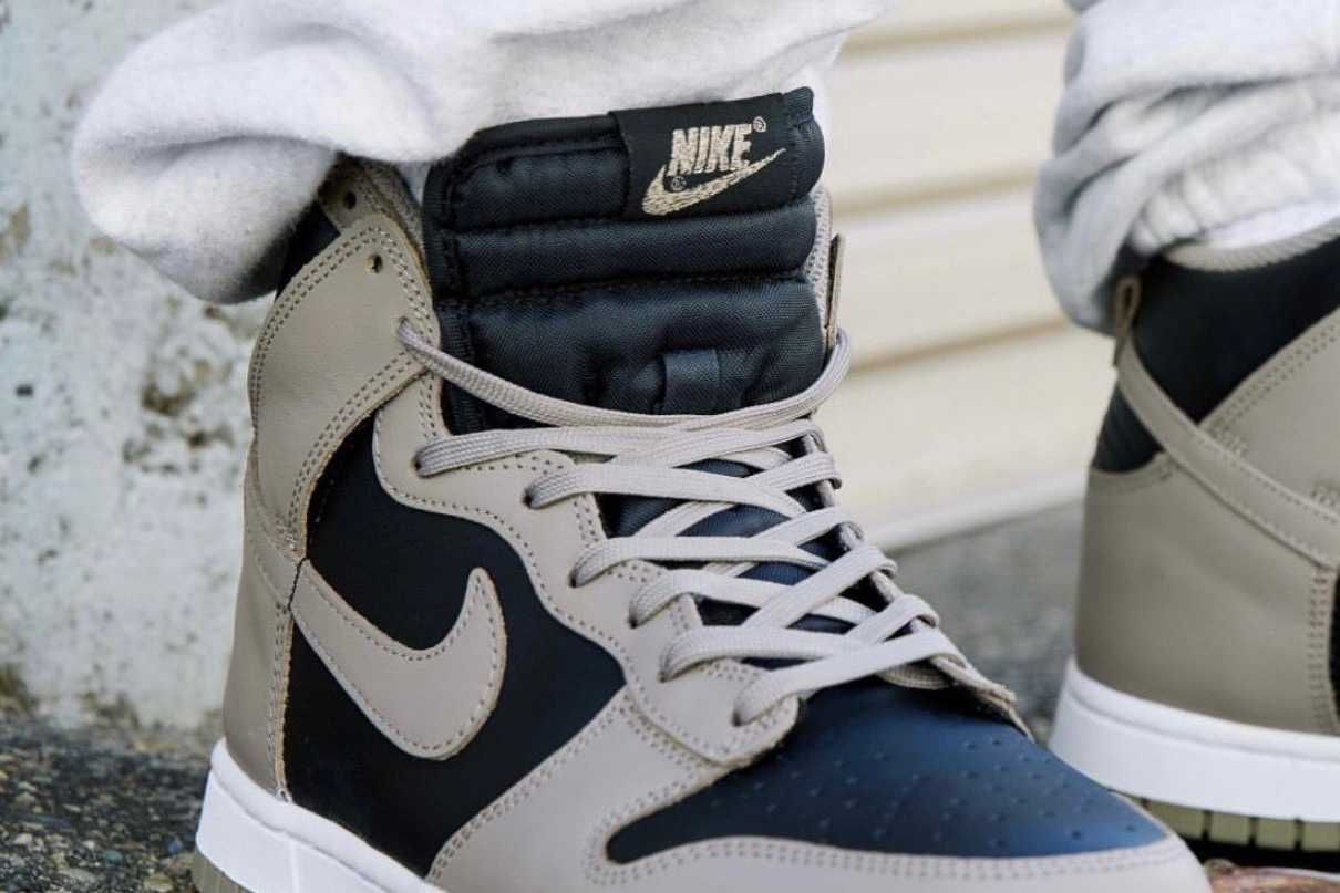 【スニダンで購入可】11/13・11/16・11/18発売 Nike WMNS Dunk High "Moon Fossil" 抽選/定価/販売店舗まとめ 2枚目