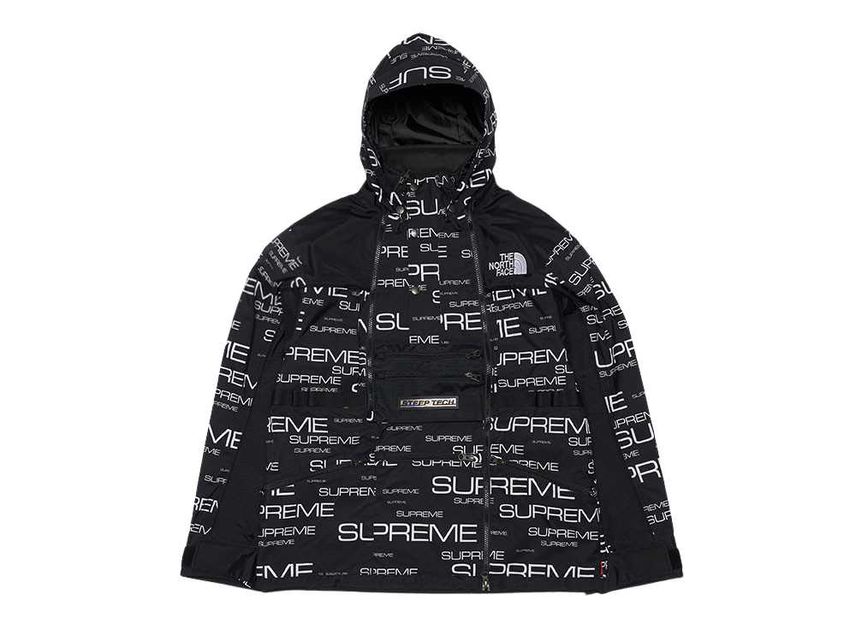 Supreme the north face steep tech hooded jacket black deals