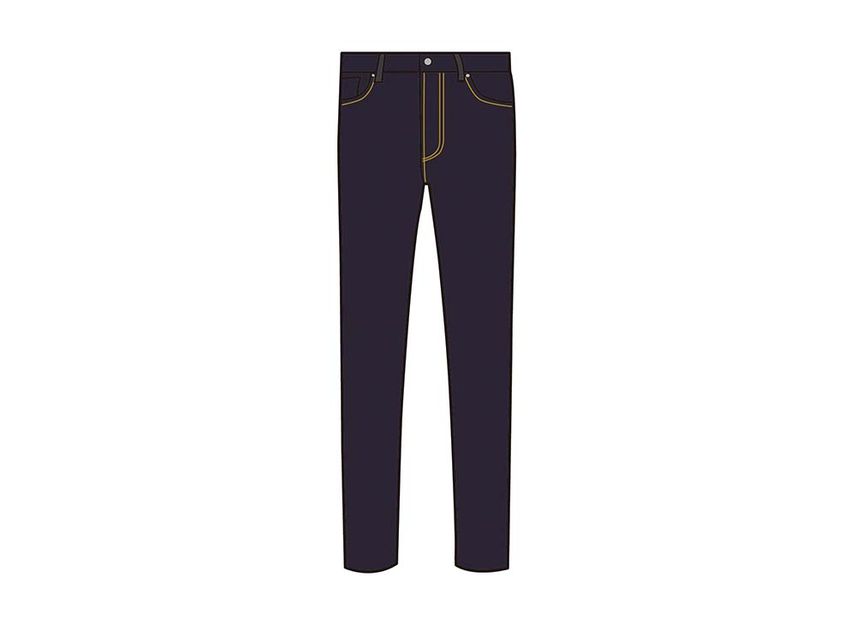 Dior x Sacai Slim Fit Jeans (New Regular) Low Cotton Denim