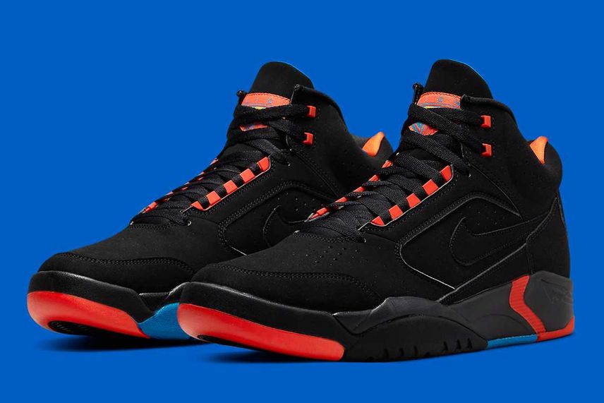 【リーク】海外11/15発売 Nike Air Flight Lite Mid "Black/Team Orange-Imperial Blue-University Gold" 抽選/定価/販売店舗まとめ