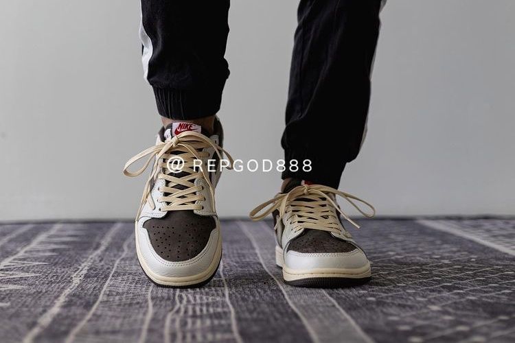 【スニダンで購入可】7/21発売 Travis Scott × Nike Air Jordan 1 Low "Reverse Mocha/Sail and Ridgerock" 抽選/定価/販売店舗まとめ 25枚目