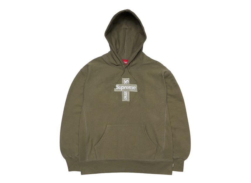 Supreme Cross Box Logo Hooded Sweatshirt