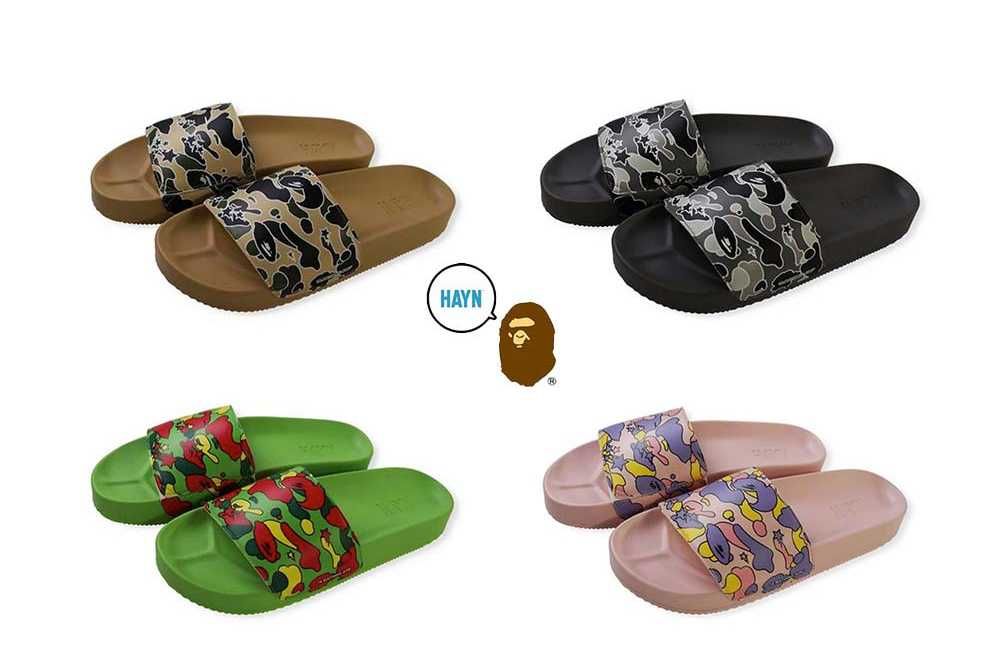 【販売リンクあり】11/14発売 HAYN × BAPE® STA Camo Slide Sandals 4colors 抽選/定価/販売店舗まとめ