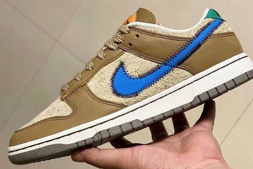【販売リンクあり】海外3/4発売 Size? × Nike Dunk Low "Dark Driftwood/Photo BlueRattan"抽選/定価/販売店舗まとめ 15枚目