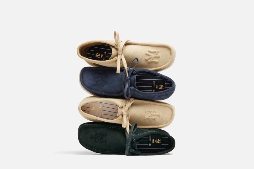 KITH キス クラークス ワラビー Clarks 限定 ロイヤリティ 27 KITH × New York Yankees × Clarks Wallabee Hi