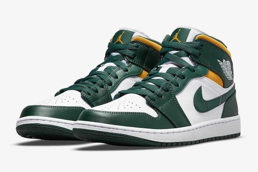 【スニダンで購入可】1/25発売 Nike Air Jordan 1 Mid "Seattle Supersonics"  抽選/定価/販売店舗まとめ 5枚目