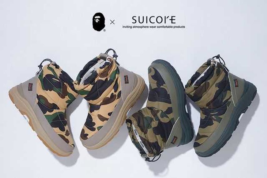 【スニダンで購入可】11/19発売 Suicoke × BAPE®︎ 1st Camo Bower Boots 2colors 抽選/定価/販売店舗まとめ