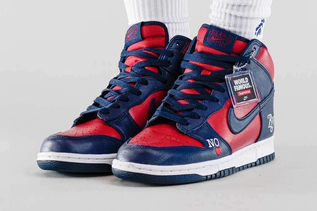 【スニダンで購入可】3/5発売 Supreme × Nike SB Dunk High "BY ANY MEANS" 3colors 抽選/定価/販売店舗まとめ  7枚目
