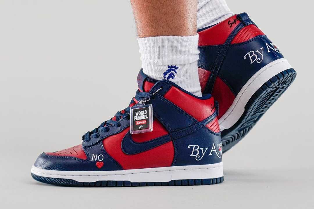 【スニダンで購入可】3/5発売 Supreme × Nike SB Dunk High "BY ANY MEANS" 3colors 抽選/定価/販売店舗まとめ  4枚目