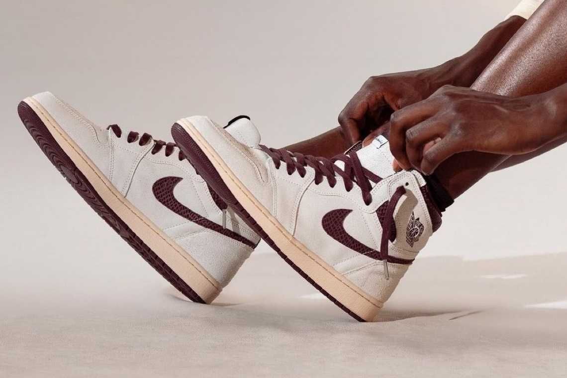 【スニダンで購入可】12/4発売 A Ma Maniére × Nike Air Jordan 1 Retro High OG "Sail and Burgundy" 抽選/定価/販売店舗まとめ 13枚目