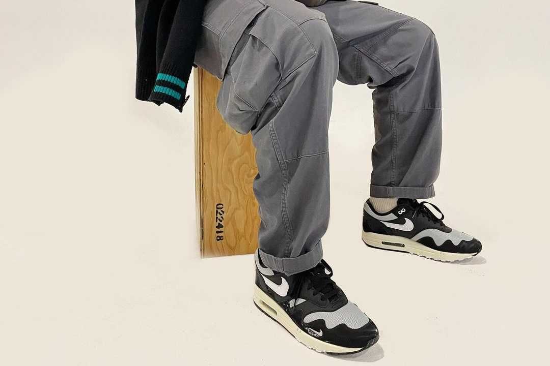 【販売リンクあり】海外12月発売 Patta × Nike Air Max 1 "Black" 抽選/定価/販売店舗まとめ 4枚目