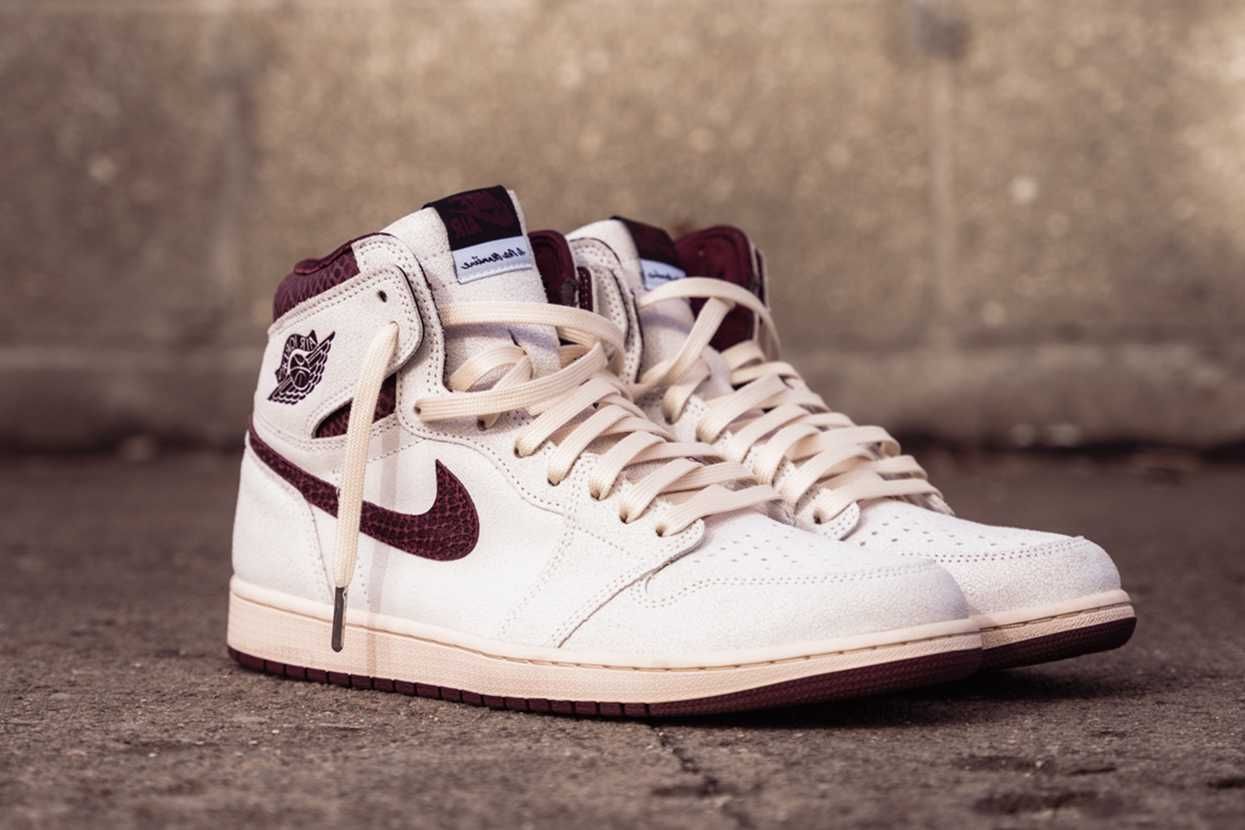 【スニダンで購入可】12/4発売 A Ma Maniére × Nike Air Jordan 1 Retro High OG "Sail and Burgundy" 抽選/定価/販売店舗まとめ 11枚目