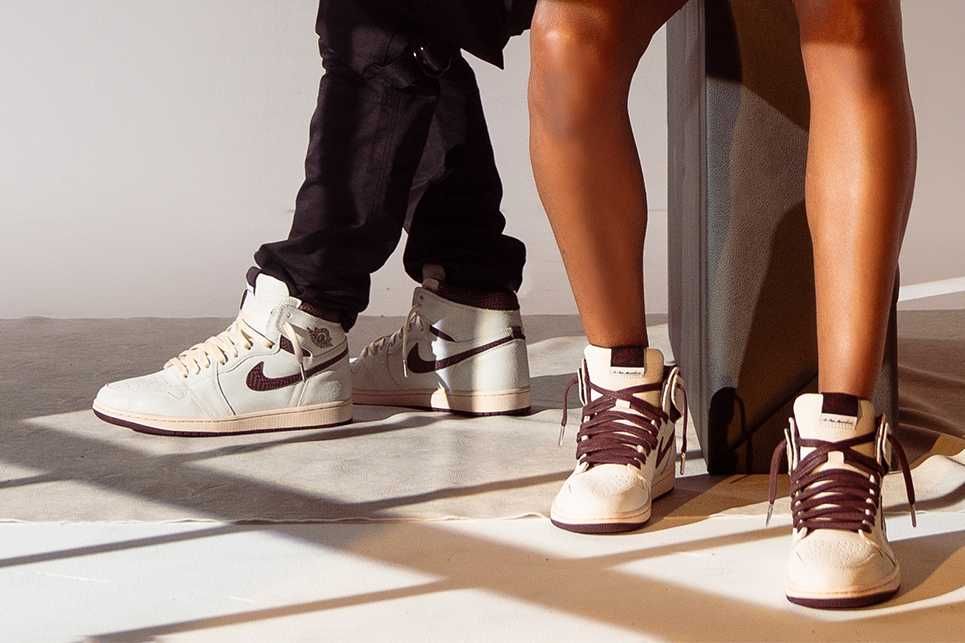 【スニダンで購入可】12/4発売 A Ma Maniére × Nike Air Jordan 1 Retro High OG "Sail and Burgundy" 抽選/定価/販売店舗まとめ 9枚目