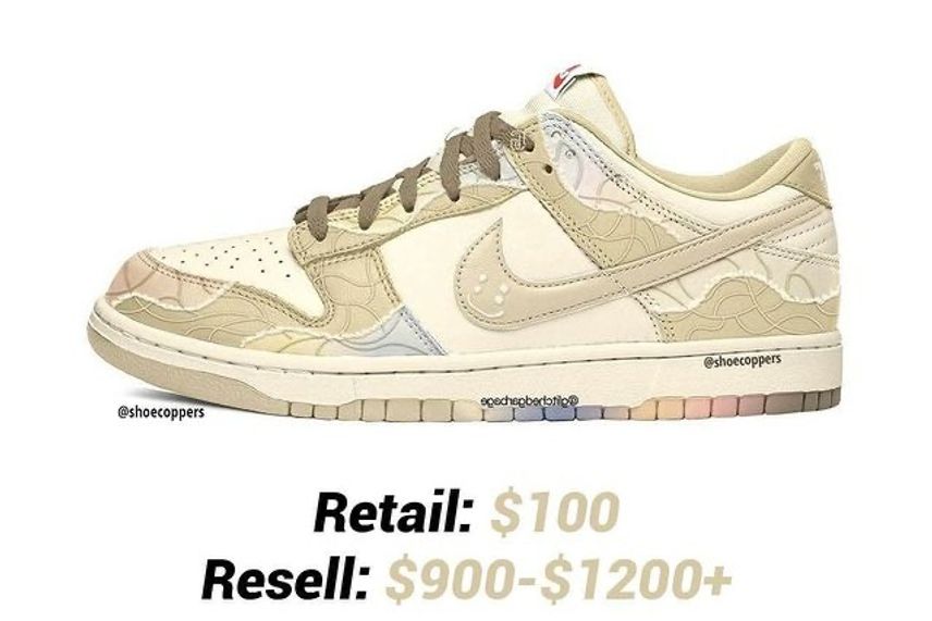 【リーク】海外2021年発売 Cactus Plant Flea Market × Nike Dunk Low SP Leather "Barley/Sail" 抽選/定価/販売店舗まとめ