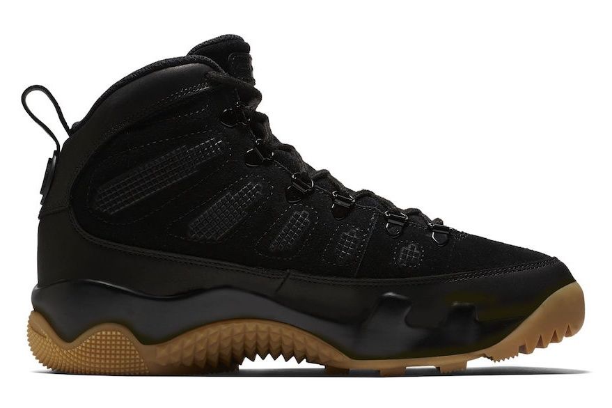 【リーク】海外11/24発売 Nike Air Jordan 9 boot NRG "Black/Gum" 抽選/定価/販売店舗まとめ 3枚目