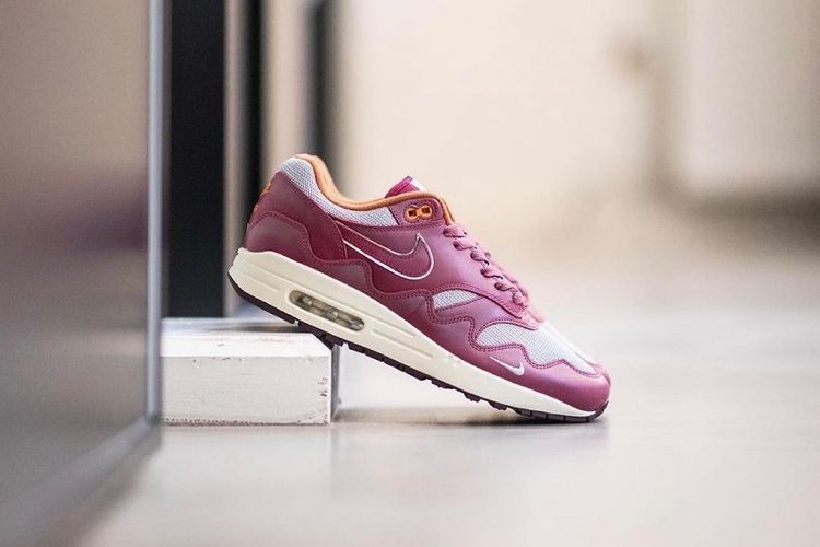 【スニダンで購入可】11/25発売 Patta x Nike Air Max 1 "Night Maroon" 抽選/定価/販売店舗まとめ 2枚目