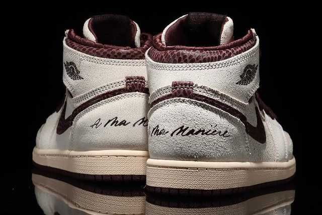 【スニダンで購入可】12/4発売 A Ma Maniére × Nike Air Jordan 1 Retro High OG "Sail and Burgundy" 抽選/定価/販売店舗まとめ 5枚目