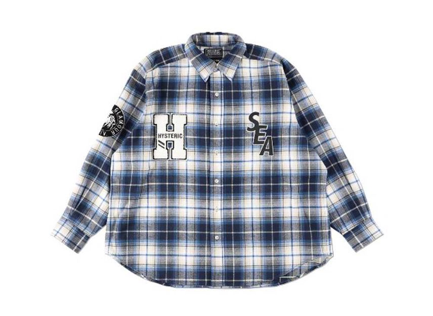 WIND AND SEA x HYSTERIC GLAMOUR Check Shirt
