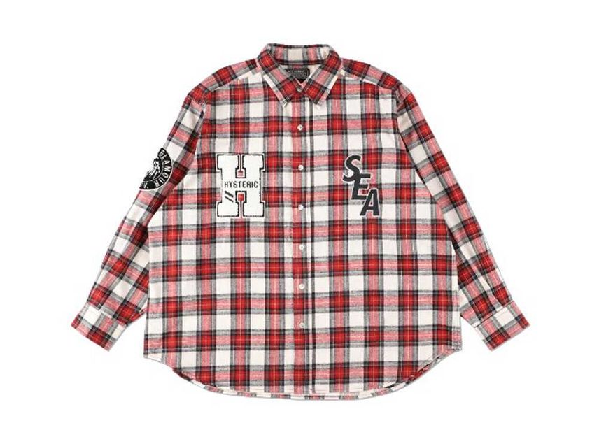 WIND AND SEA x HYSTERIC GLAMOUR Check Shirt