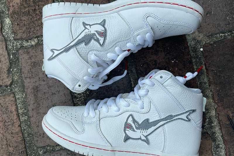 【スニダンで購入可】3/12発売 Oski × Nike SB Dunk High Pro ISO "White Shark" 抽選/定価/販売店舗まとめ 13枚目