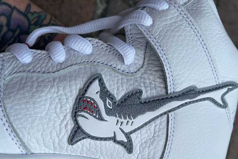 【スニダンで購入可】3/12発売 Oski × Nike SB Dunk High Pro ISO "White Shark" 抽選/定価/販売店舗まとめ 14枚目