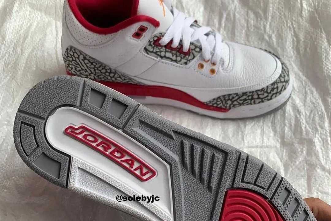 【スニダンで購入可】2/24発売 Nike Air Jordan 3 "Cardinal Red" 抽選/定価/販売店舗まとめ 18枚目