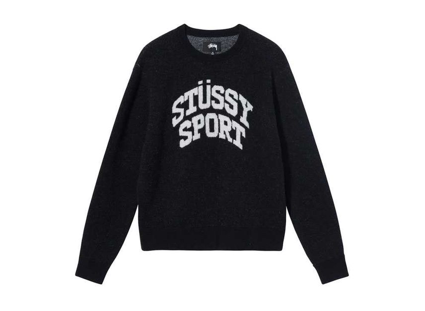 Stussy top black sweater