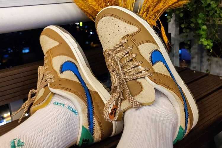 【販売リンクあり】海外3/4発売 Size? × Nike Dunk Low "Dark Driftwood/Photo BlueRattan"抽選/定価/販売店舗まとめ 9枚目