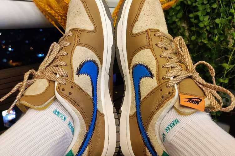 【販売リンクあり】海外3/4発売 Size? × Nike Dunk Low "Dark Driftwood/Photo BlueRattan"抽選/定価/販売店舗まとめ 12枚目