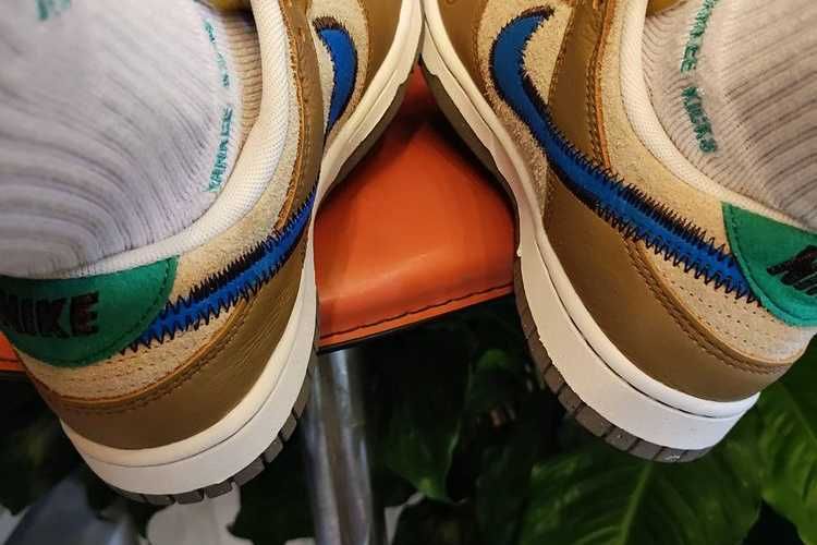 【販売リンクあり】海外3/4発売 Size? × Nike Dunk Low "Dark Driftwood/Photo BlueRattan"抽選/定価/販売店舗まとめ 13枚目