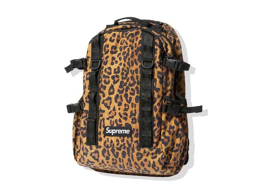 Supreme leopard print best sale backpack