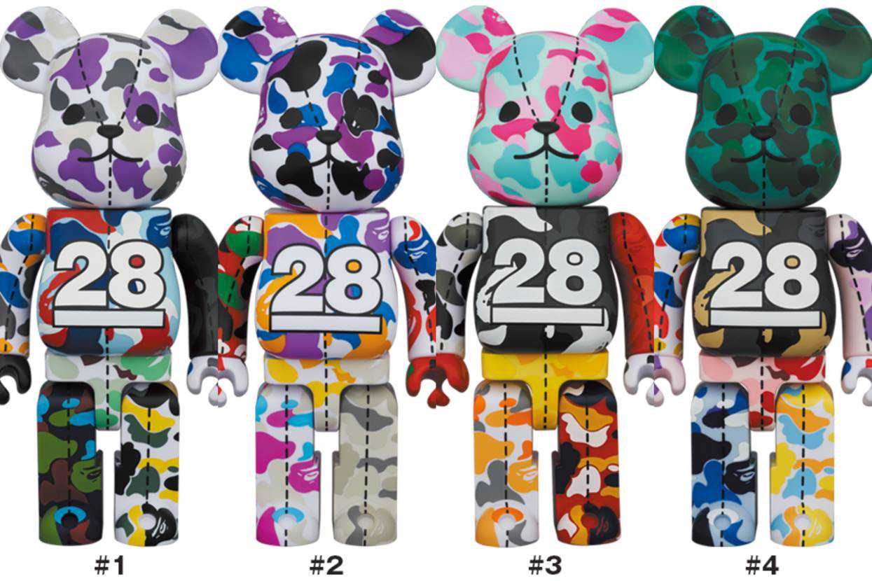 【販売リンクあり】12/25発売 BAPE®︎ × BE@BRICK 28th Anniversary #1〜#4 400% / 1000% 抽選/定価/販売店舗まとめ