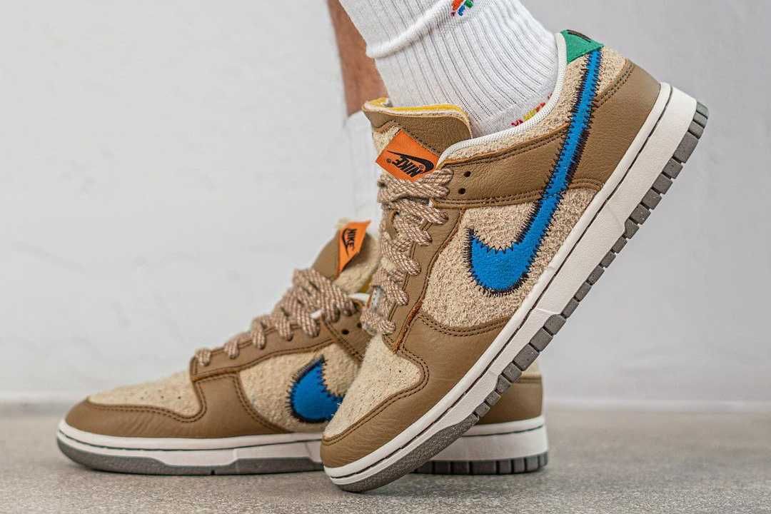 【販売リンクあり】海外3/4発売 Size? × Nike Dunk Low "Dark Driftwood/Photo BlueRattan"抽選/定価/販売店舗まとめ 6枚目