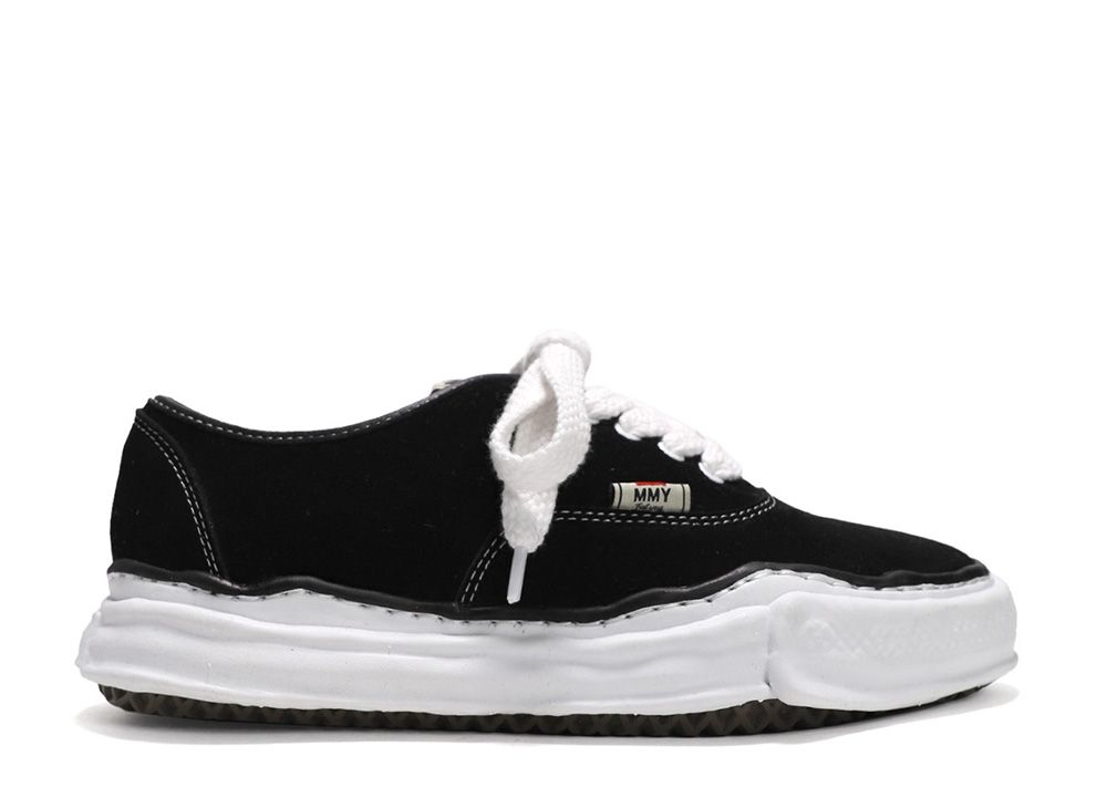 Maison MIHARA YASUHIRO BAKER OG Sole Suede Leather Low-top Sneaker "Black"