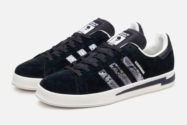 【販売リンクあり】12/24発売 NEIGHBORHOOD × INVINCIBLE × adidas Originals CAMPUS "Black" 抽選/定価/販売店舗まとめ 2枚目