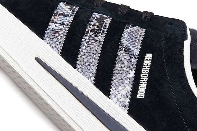 【販売リンクあり】12/24発売 NEIGHBORHOOD × INVINCIBLE × adidas Originals CAMPUS "Black" 抽選/定価/販売店舗まとめ 6枚目