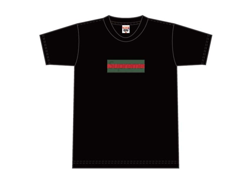 Supreme Gucci Box Logo Tee Black SNKRDUNK