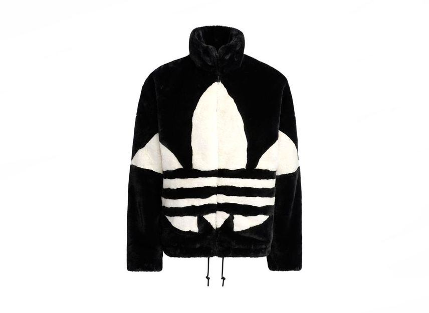 Adidas top fuzzy jacket