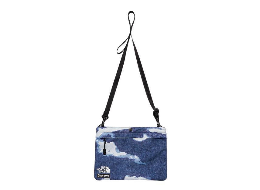 Supreme / The North Face Bleached Denim Print Shoulder Bag