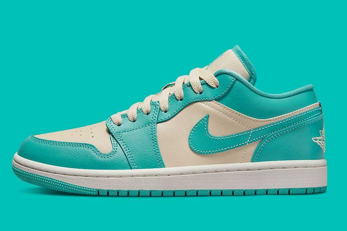【スニダンで購入可】6/24・6/27発売 Nike WMNS Air Jordan 1 Low "Teal Green" 抽選/定価/販売店舗まとめ 2枚目