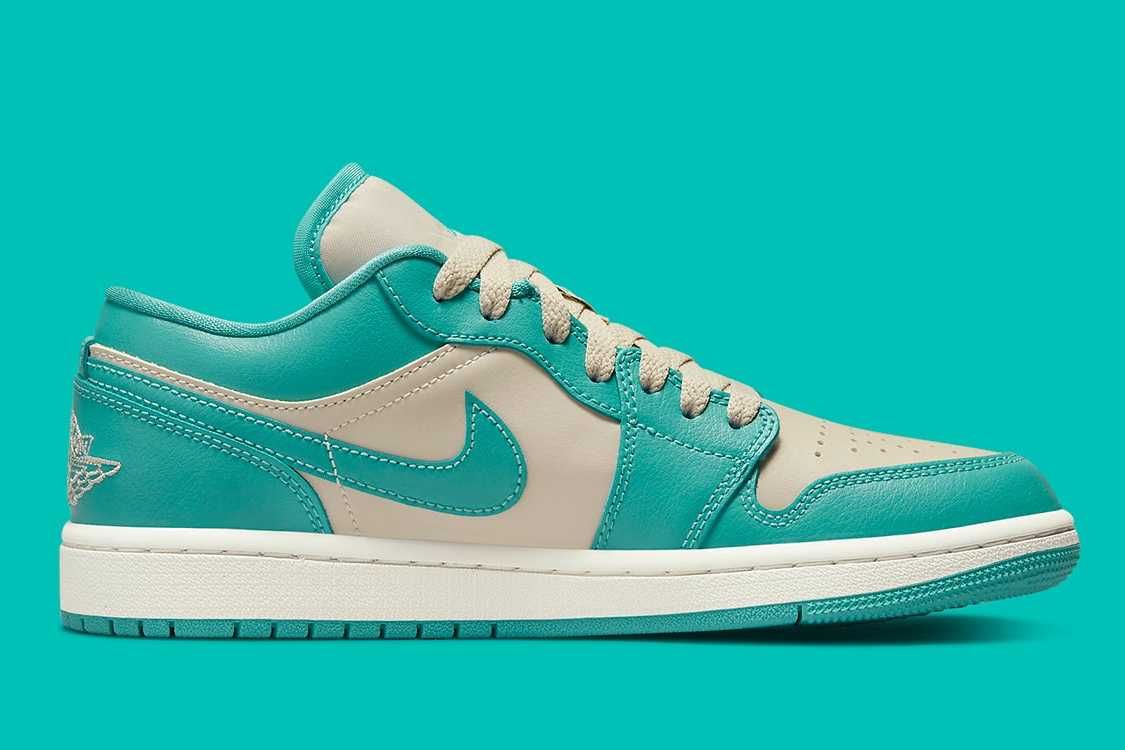【スニダンで購入可】6/24・6/27発売 Nike WMNS Air Jordan 1 Low "Teal Green" 抽選/定価/販売店舗まとめ 3枚目