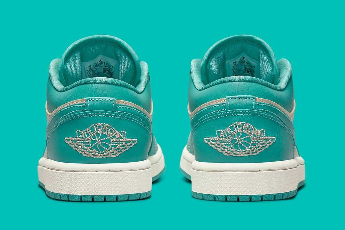 【スニダンで購入可】6/24・6/27発売 Nike WMNS Air Jordan 1 Low "Teal Green" 抽選/定価/販売店舗まとめ 4枚目