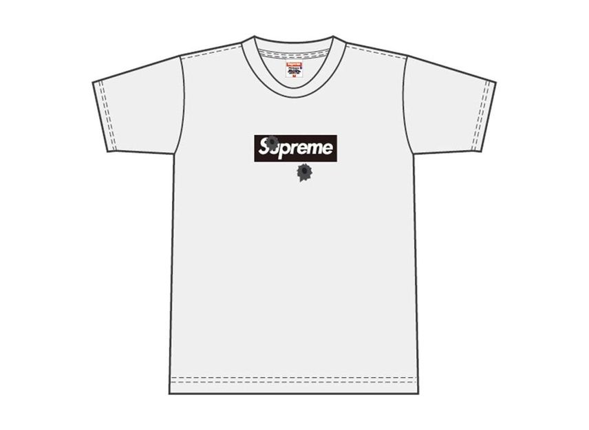 Supreme Shibuya Bullet Box Logo Tee White SNKRDUNK