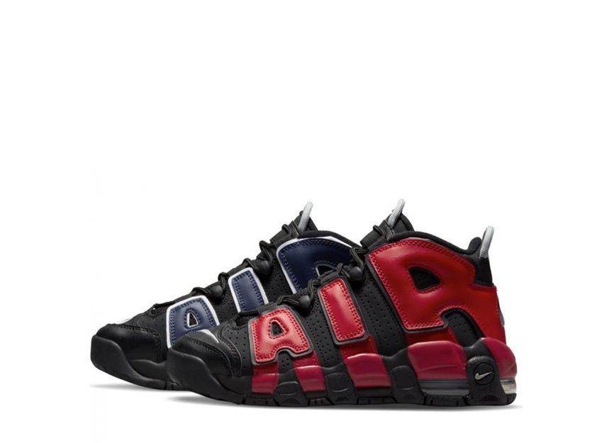 Nike air more uptempo black and red clearance