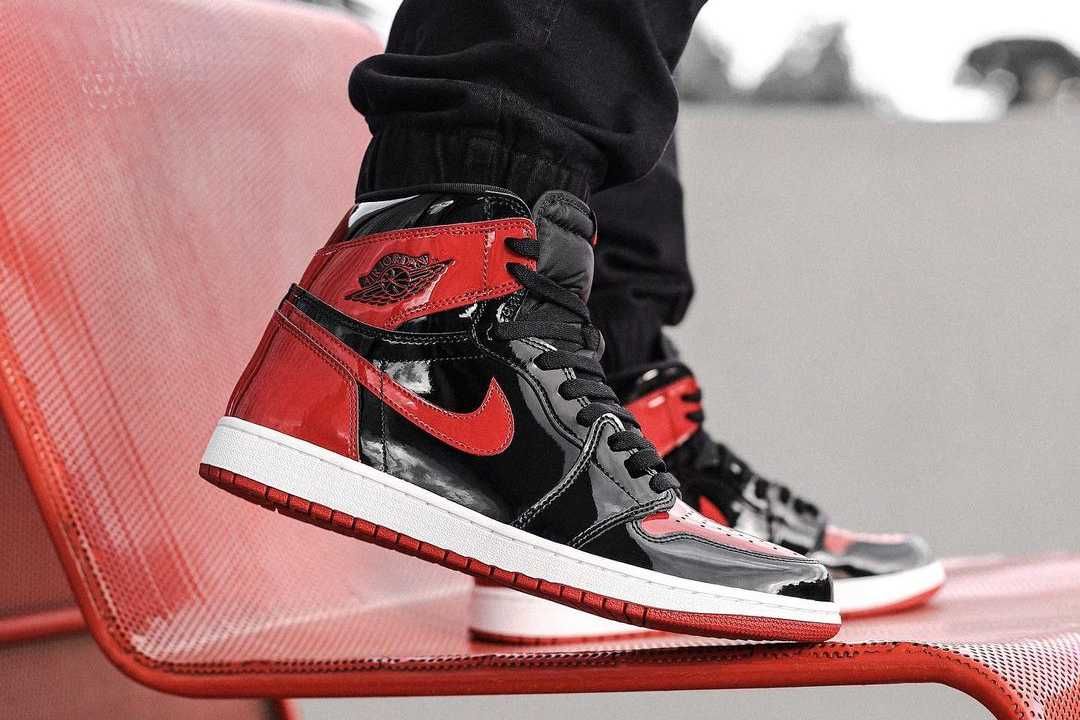 【スニダンで購入可】1/15発売 Nike Air Jordan 1 High OG "Patent Bred" 抽選/定価 /販売店舗まとめ 5枚目