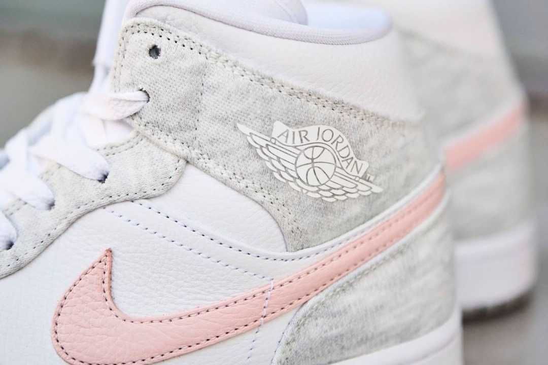 【スニダンで購入可】1/10発売 Nike WMNS Air Jordan 1 Mid SE "Light Iron Ore" 抽選/定価/販売店舗まとめ 3枚目