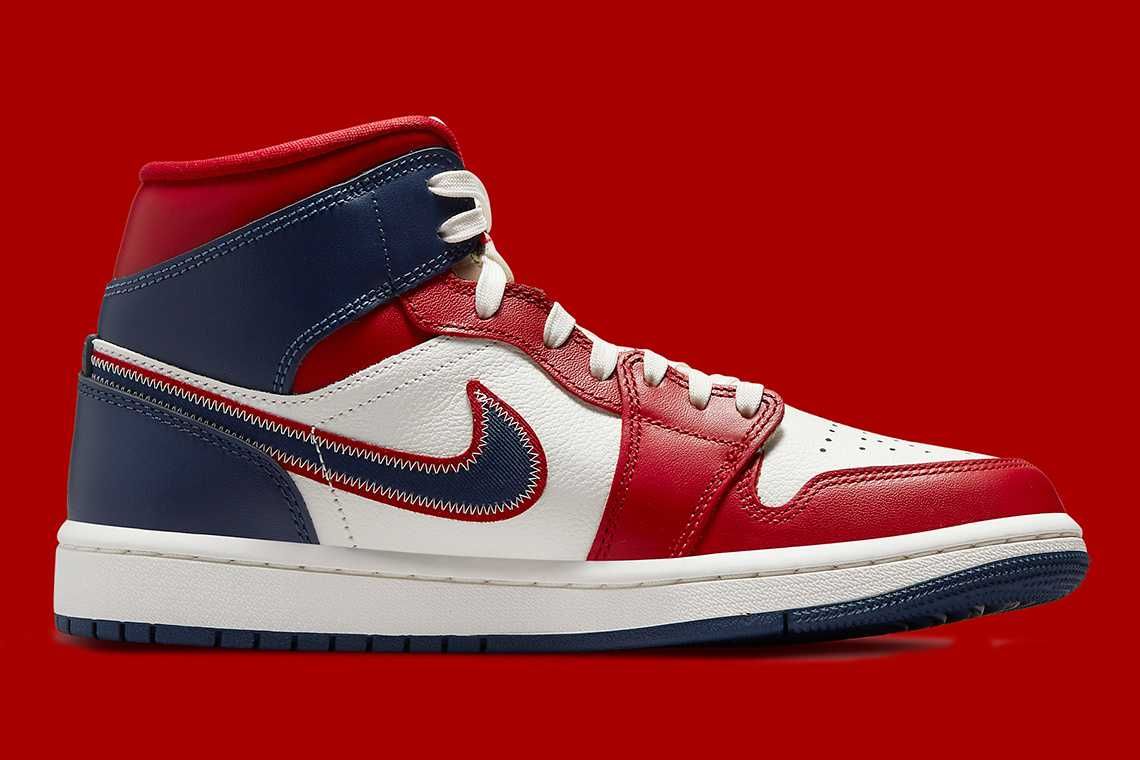 【リーク】Nike Air Jordan 1 Mid "USA" 抽選/定価/販売店舗まとめ 5枚目