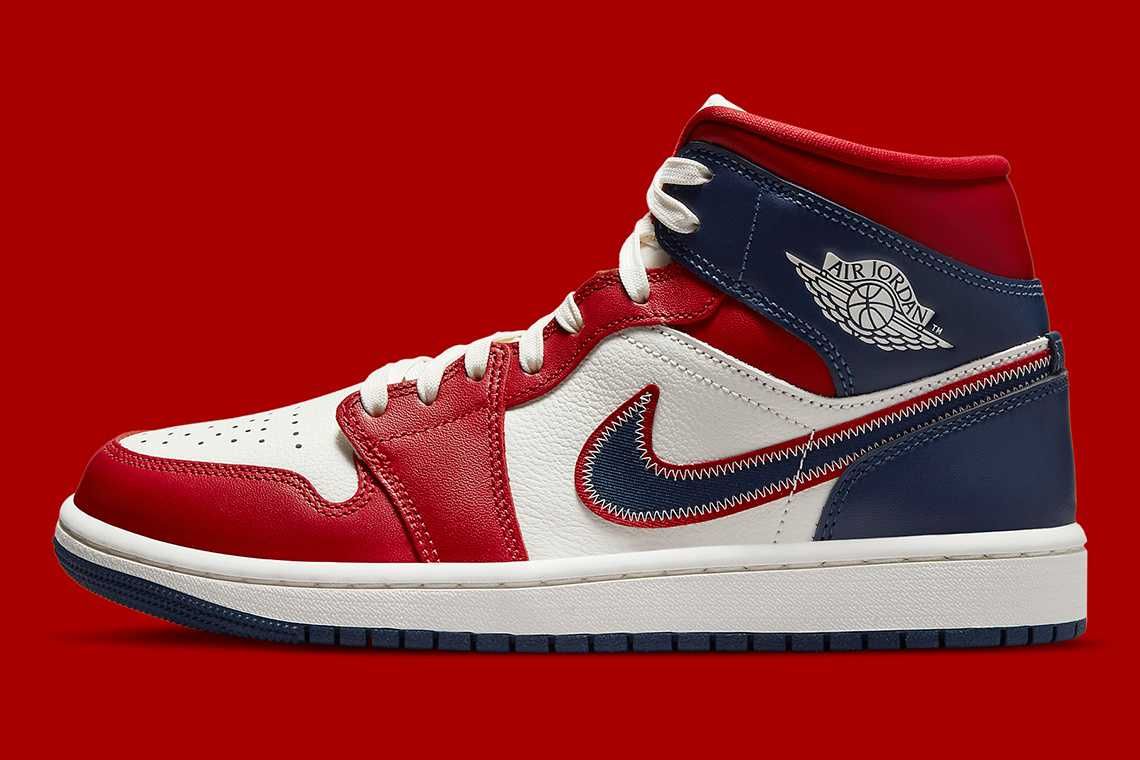 【リーク】Nike Air Jordan 1 Mid "USA" 抽選/定価/販売店舗まとめ 4枚目